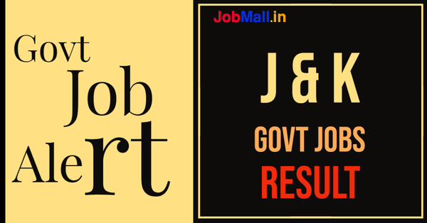 Jammu & Kashmir govt job result