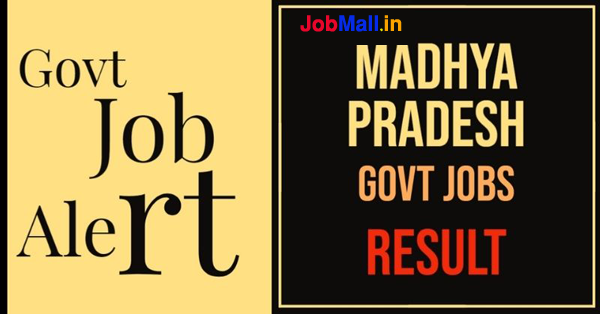 MP Govt Job Result