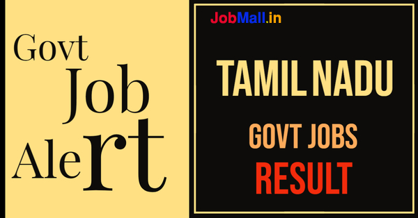 Tamil nadu govt job result